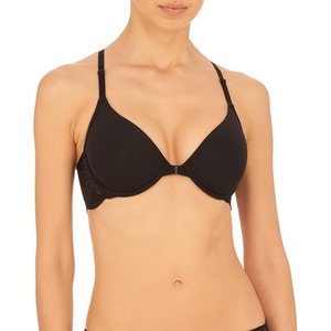 Natori Women’s Lush Front Close Contour Underwire Bra(Black)