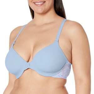 Natori Women’s Lush Front Close Contour Underwire Bra(Bluebell/Violette)