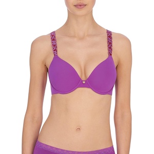 Natori Women’s Pure Luxe Custom Coverage Contour Uw(Mulberry/Cinnabar)