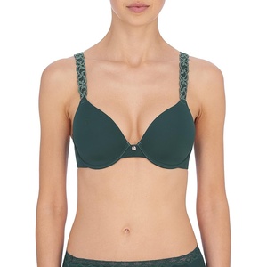 Natori Women’s Pure Luxe Custom Coverage Contour Uw(Stormy Teal/Deep Aqua)