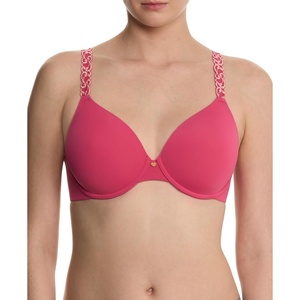 Natori Women’s Pure Luxe Custom Coverage Contour Uw(Vintage Cherry/Peach Blush)