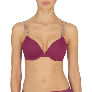 Natori Womens Rose Dream Custom Coverage Underwire T-Shirt Bra 731080(Pinot/Clay Rose)