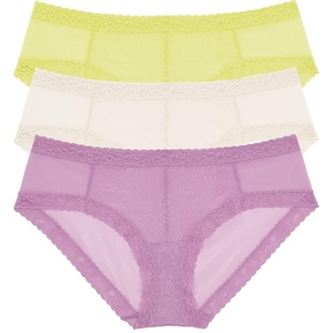 Natori womens Escape Girl Brief(Lemon Lime/Fondant/Violette)