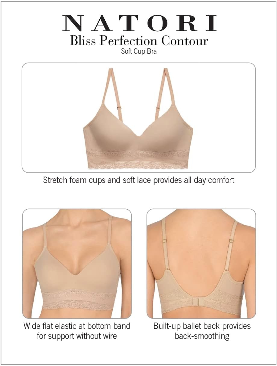 image:imageNatori Womens Bliss Perfection Contour Soft Cup BraPeony