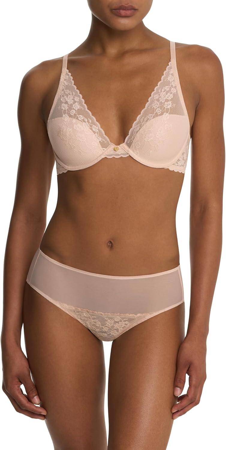 image:imageNatori Womens Cherry Blossom Convertible Contour BraCameo Rose