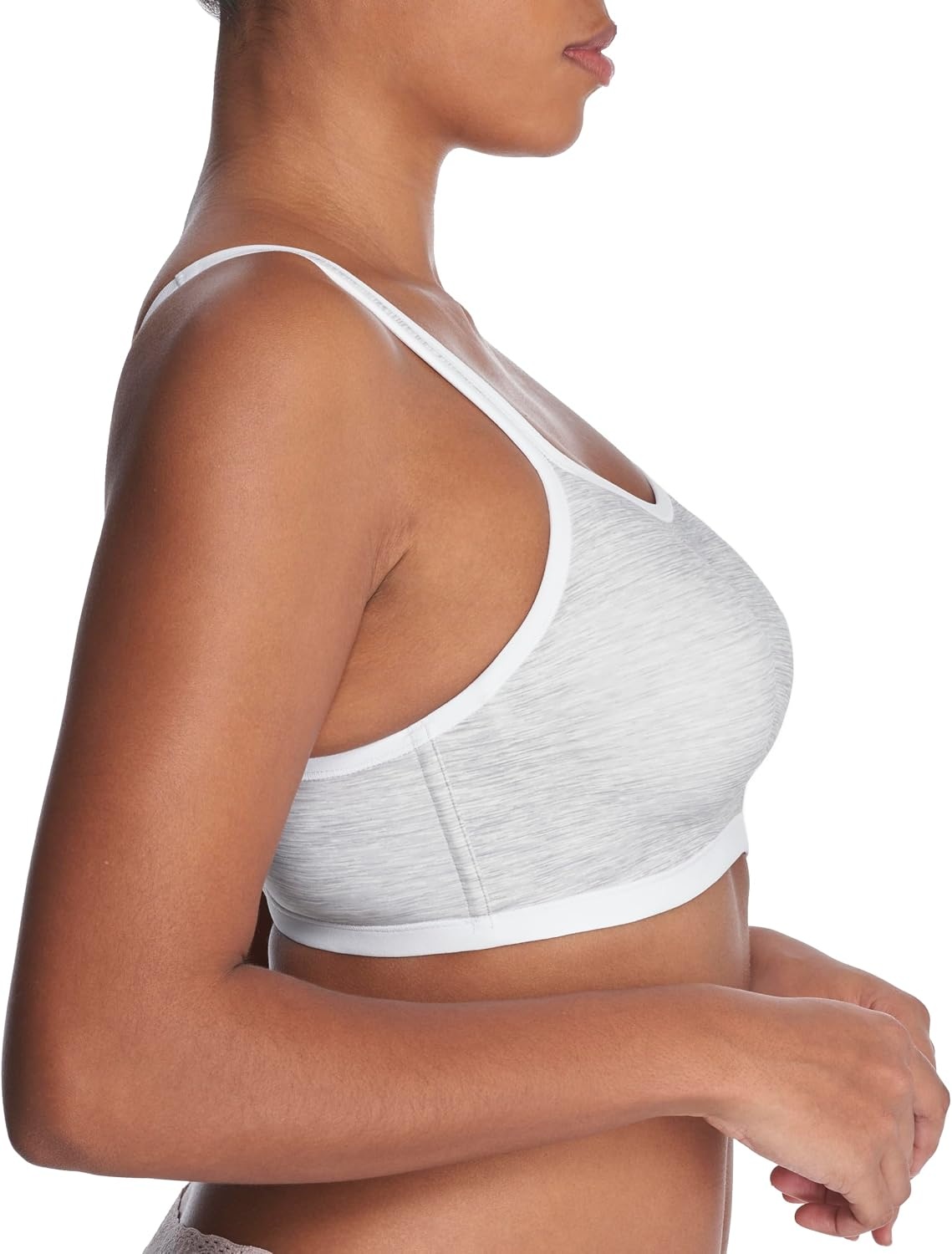 image:imageNatori Womens Natori Yogi Contour Convertible Sports BraFeather GreyWhite