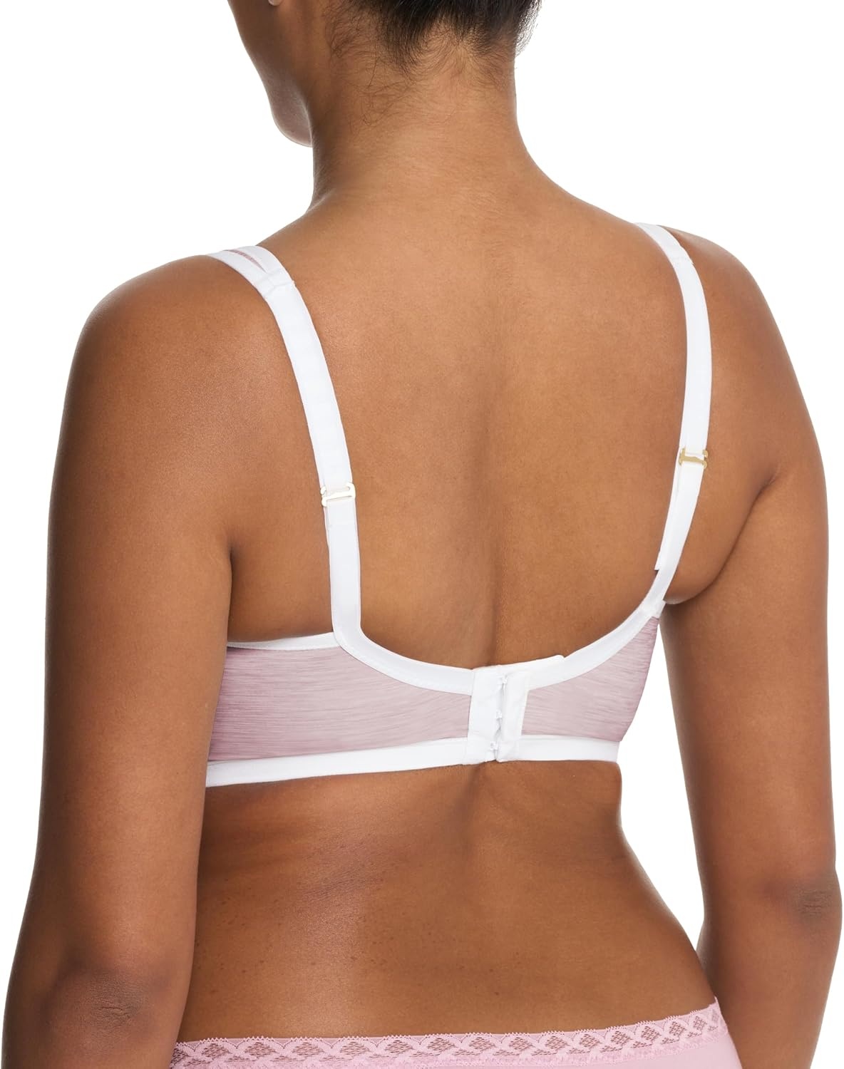 image:imageNatori Womens Natori Yogi Contour Convertible Sports BraPink Velvet HeatherLght Ivory