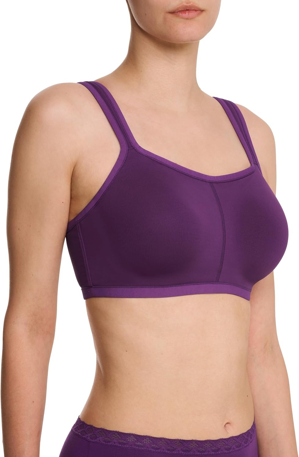 image:imageNatori Womens Natori Yogi Contour Convertible Sports BraVivid Grape