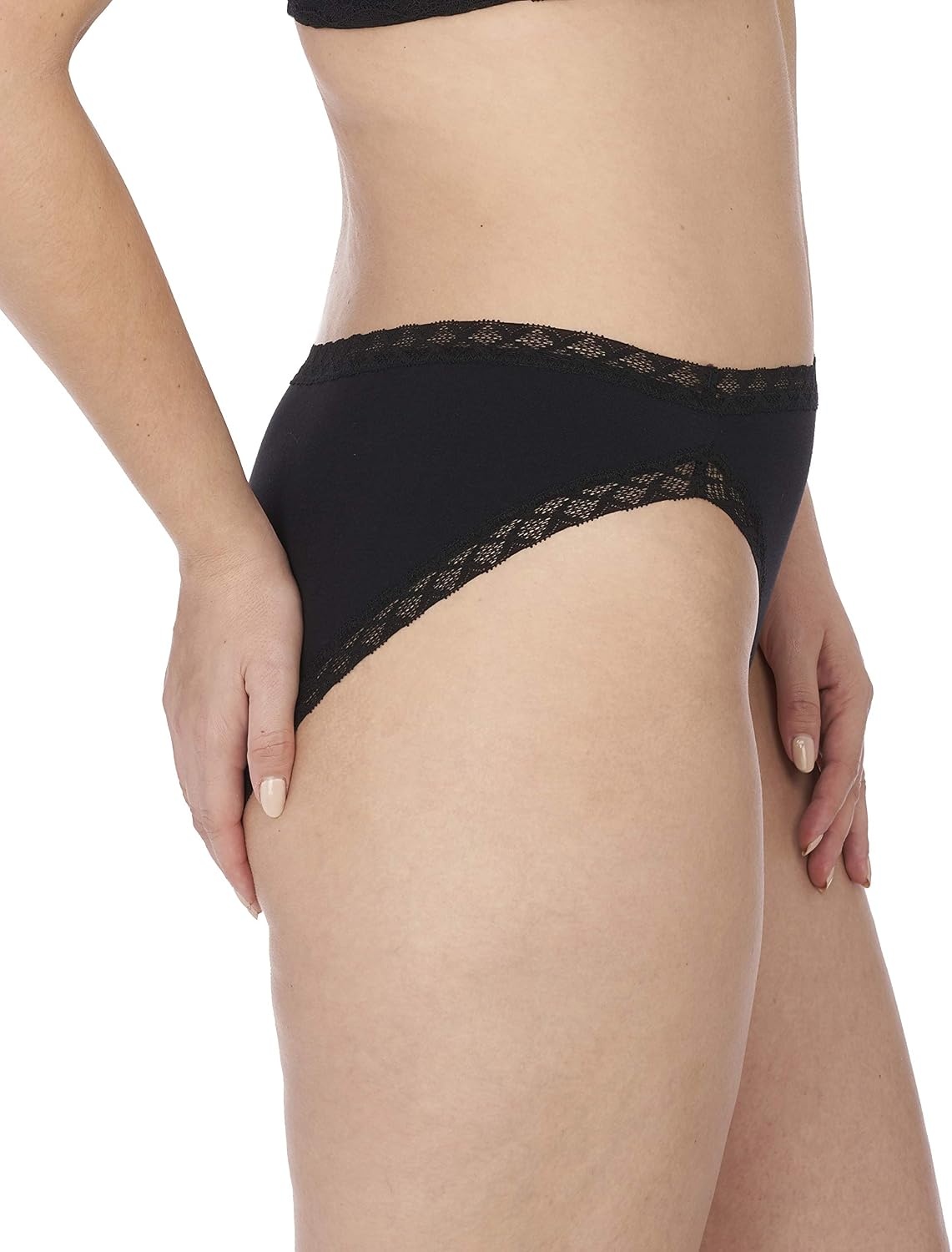 image:imageNatori Womens Pima Bliss French Cut Briefs 3 PackBlack