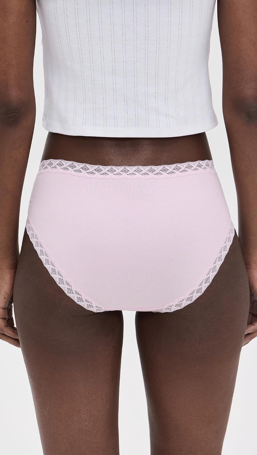 image:imageNatori Womens Pima Bliss French Cut Briefs 3 PackBlue IrisSoft MulberryMink