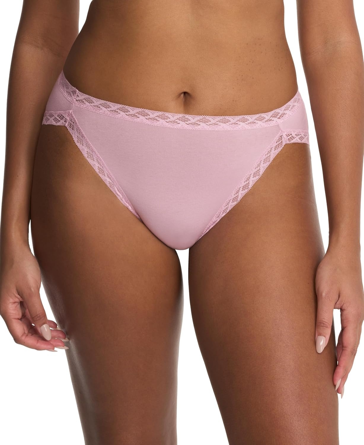 image:imageNatori Womens Pima Bliss French Cut Briefs 3 PackBuffPink VelvetBlue Dream