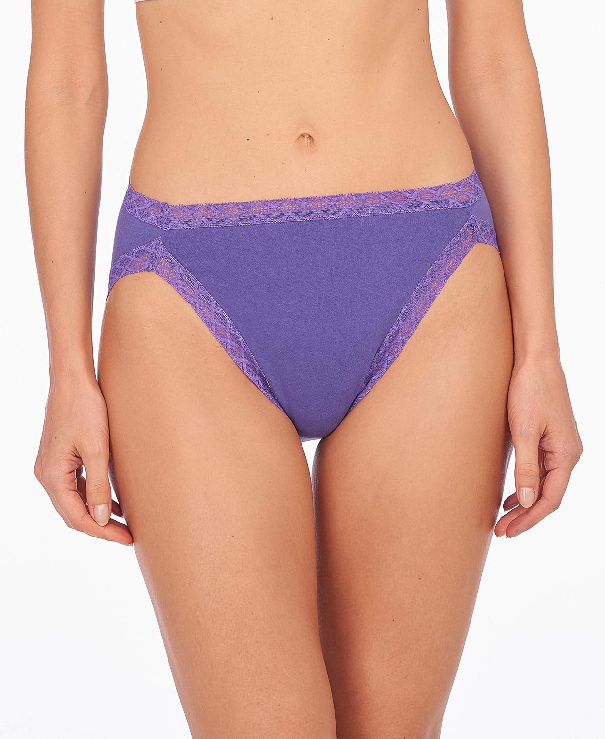 image:imageNatori Womens Pima Bliss French Cut Briefs 3 PackElectric PurpleDelicate PeachMineral