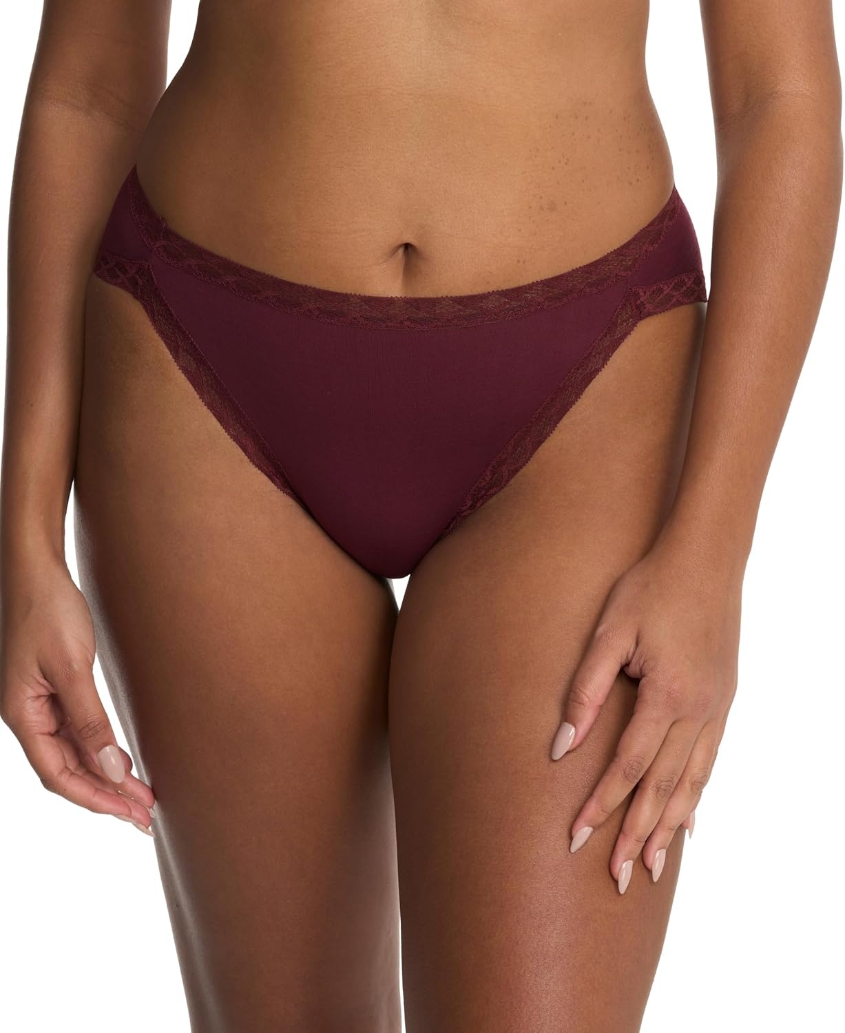 image:imageNatori Womens Pima Bliss French Cut Briefs 3 PackFlintRoyal FigBlack