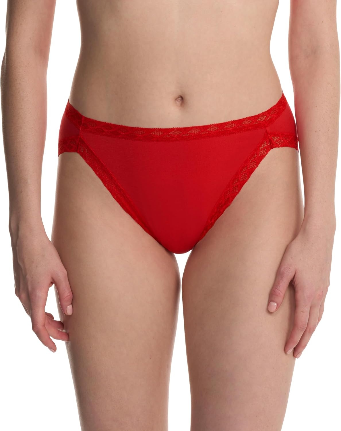 image:imageNatori Womens Pima Bliss French Cut Briefs 3 PackNeon CoralGreystonePaprika