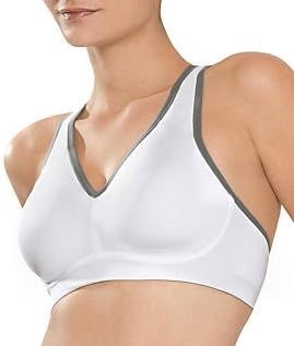 image:imageNatori Womens Power Yogi High Impact Underwire Racerback Sport BraWhiteGrey