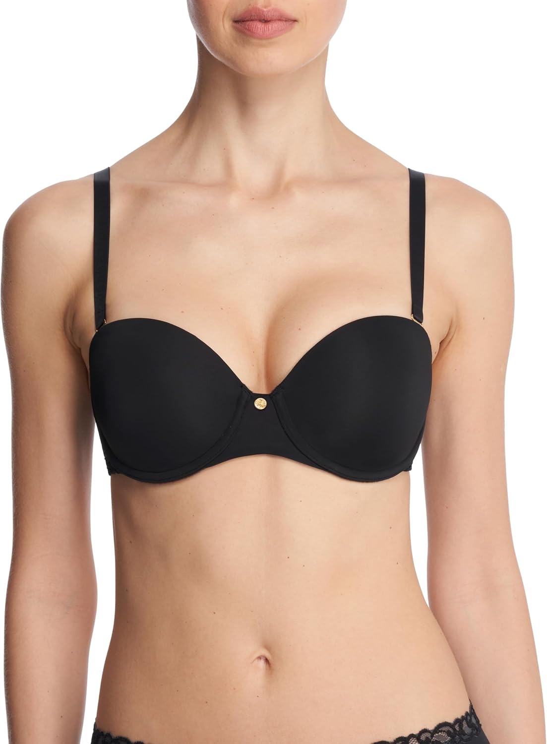 image:imageNatori Womens Pure Luxe Strapless Contour UnderwireBlack