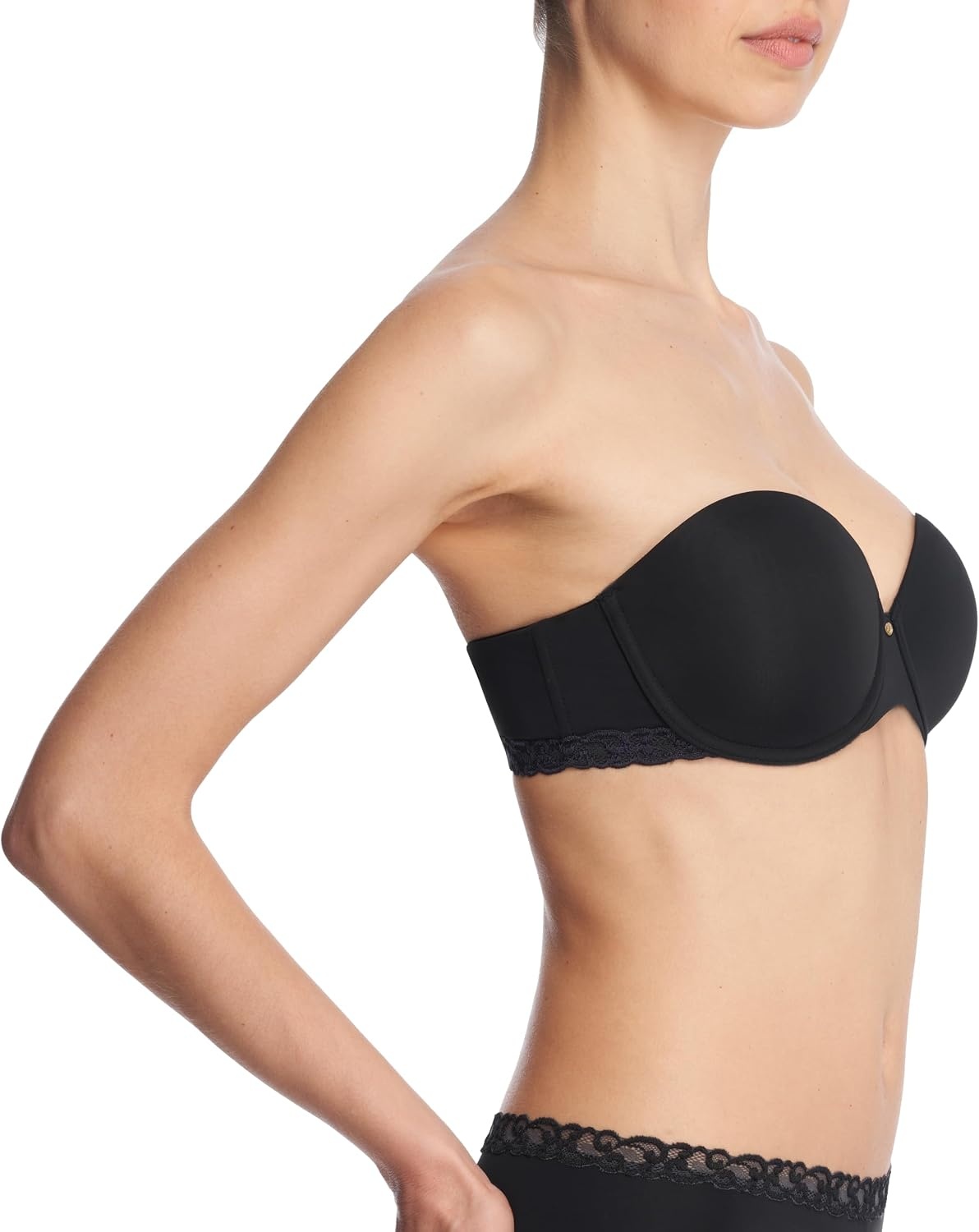image:imageNatori Womens Pure Luxe Strapless Contour UnderwireBlack
