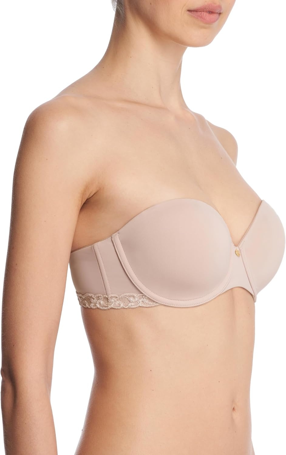 image:imageNatori Womens Pure Luxe Strapless Contour UnderwireRose BeigePink Pearl