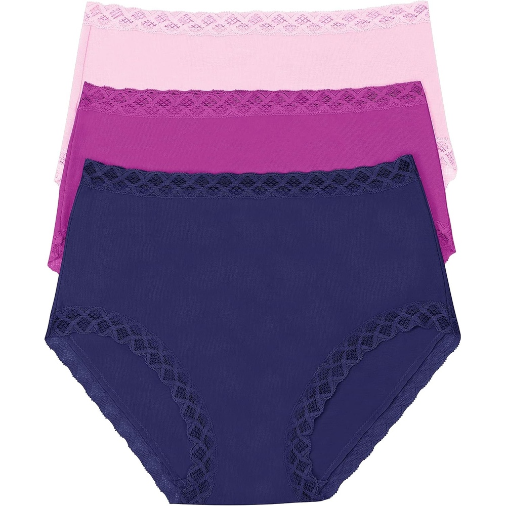 image:imageNatori Womens Bliss Cotton Full Brief 3 Pack