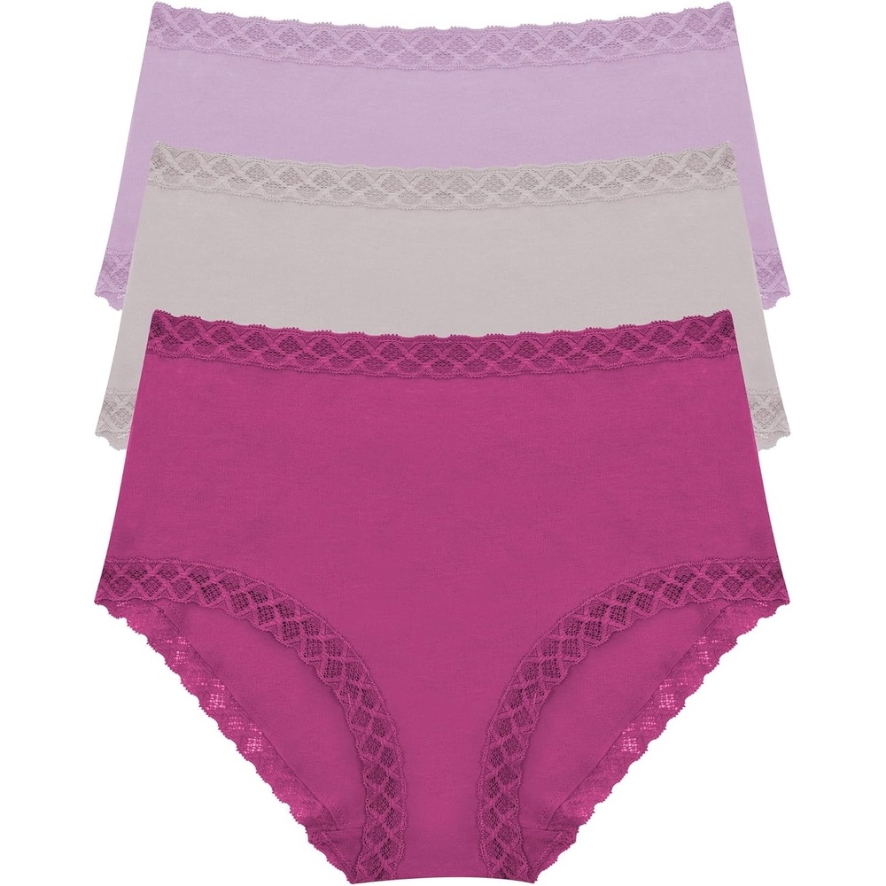image:imageNatori Womens Bliss Full Brief 3PackCrushed BryVaporSweet Violet