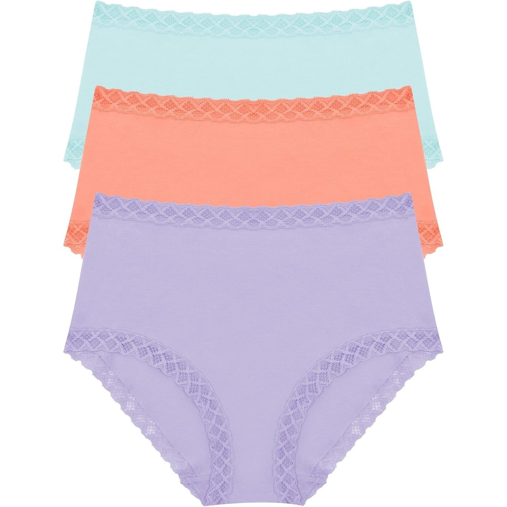 image:imageNatori Womens Bliss Full Brief 3PackLilac DreamRosy CoralWhp Mnt