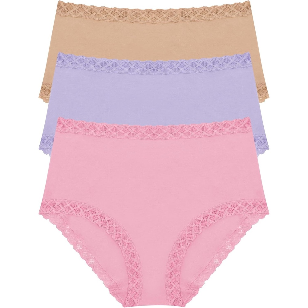 image:imageNatori Womens Bliss Full Brief 3PackPink NectarLilac DreamCafe