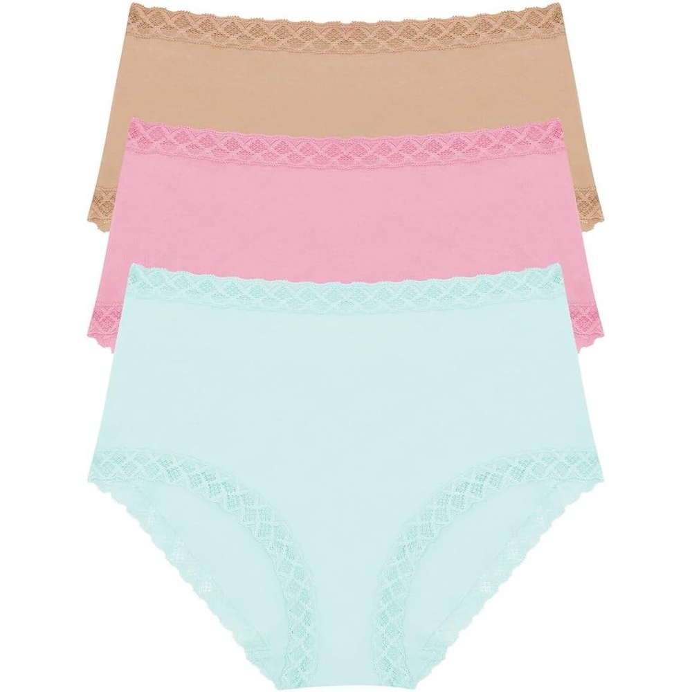 image:imageNatori Womens Bliss Full Brief 3PackWhipped MintCafePink Nectar