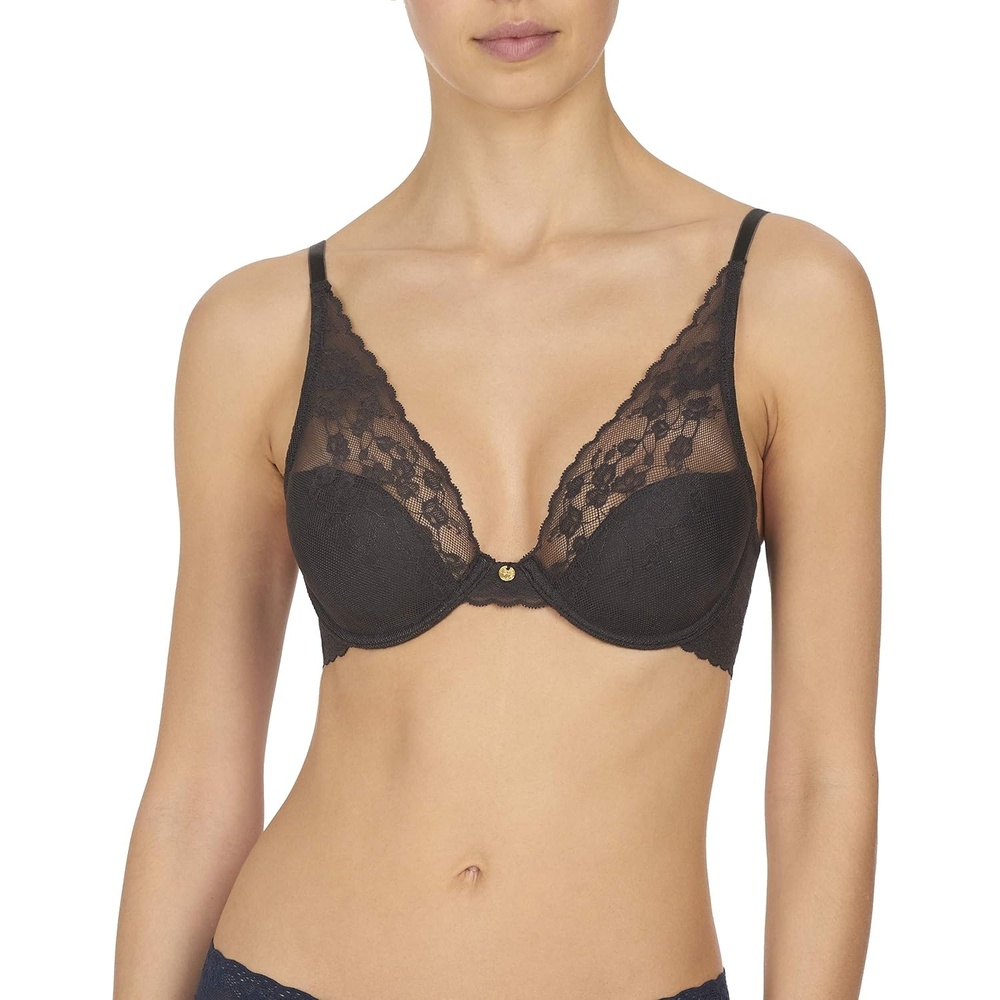 image:imageNatori Womens Cherry Blossom Convertible Contour BraDark Grey