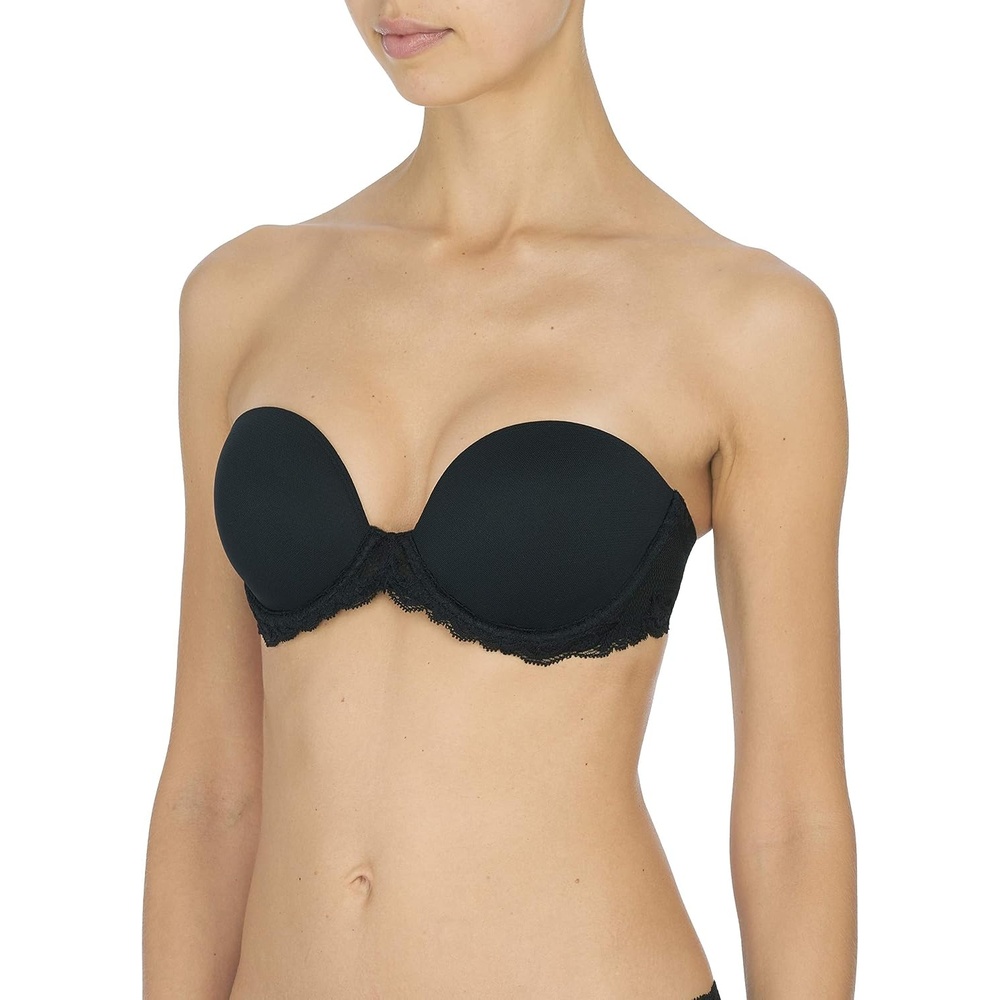 image:imageNatori Womens Feathers Strapless Plunge MultiwayBlack