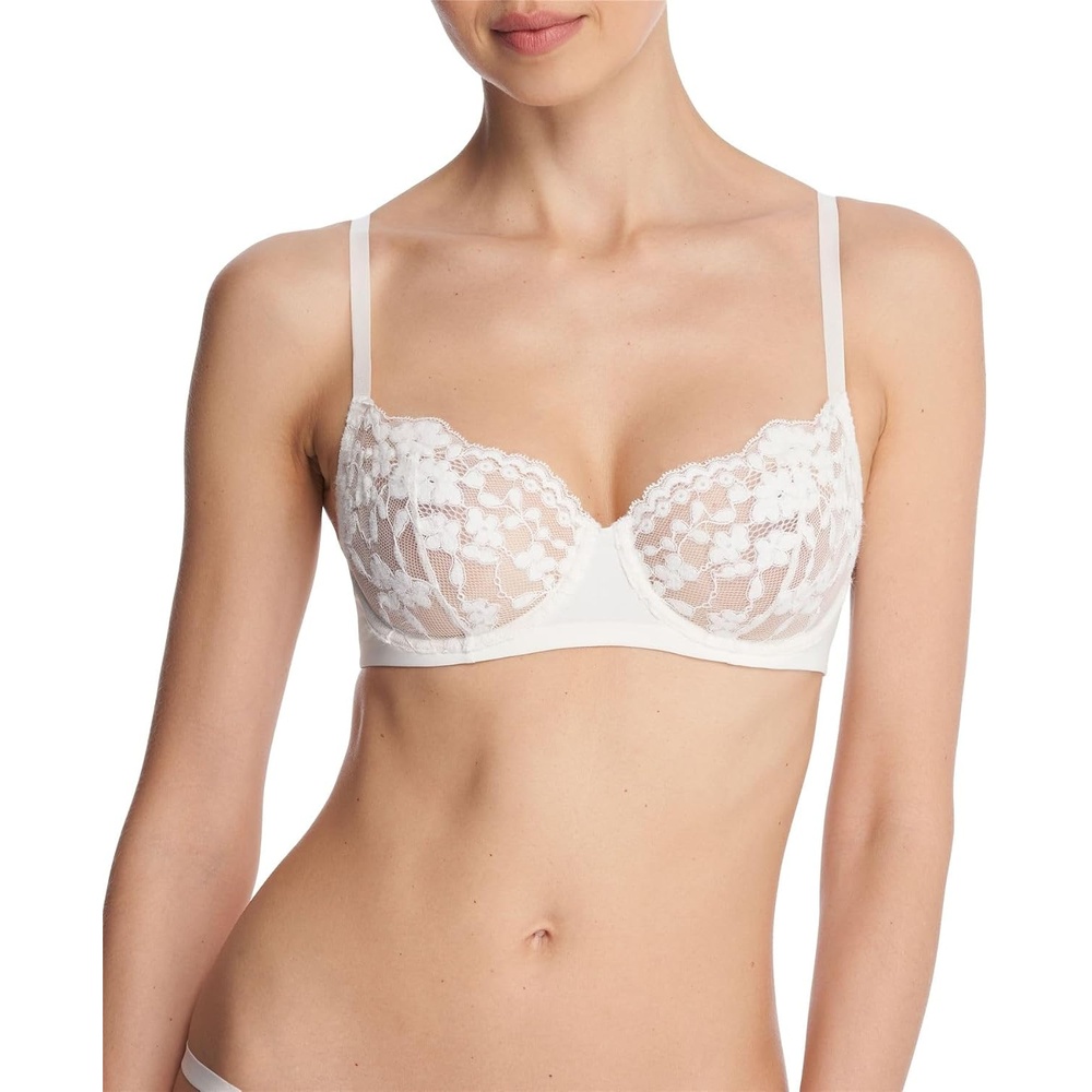 image:imageNatori Womens Plush Romance Balconette UnderwireLight Ivory