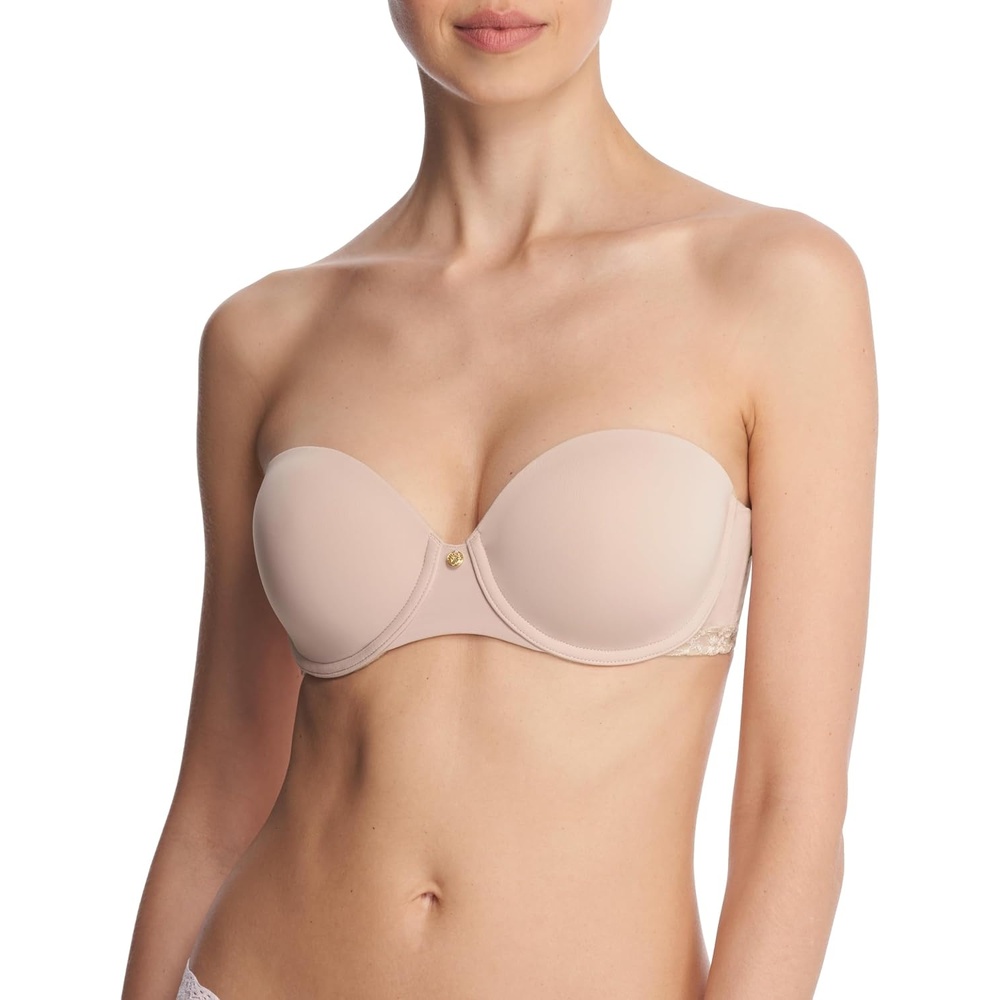 image:imageNatori Womens Pure Luxe Strapless Contour UnderwireRose BeigePink Pearl