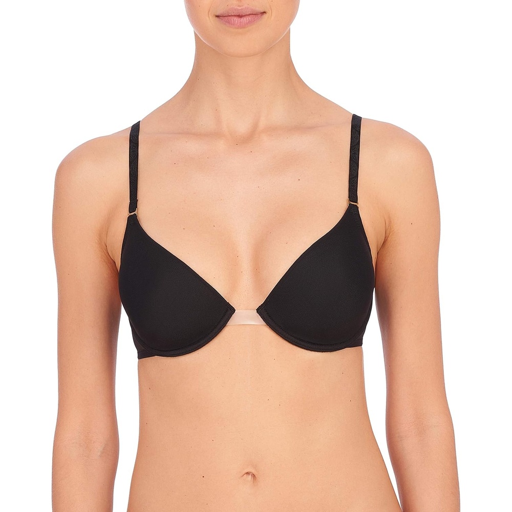 image:imageNatori Womens Sheer Convertible Ultra Light Contour Plunge BraBlack