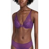 Natori Women’s Cherry Blossom Convertible Contour Bra(Deep Plum)
