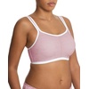 Natori Women’s Natori Yogi Contour Convertible Sports Bra(Pink Velvet Heather/Lght Ivory)