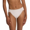 Natori Women’s Pima Bliss French Cut Briefs 3 Pack(Aspen Green/Coconut/Black)