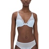 Natori Women’s Cherry Blossom Convertible Contour Bra(Glacier Blue)