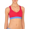 Natori Womens Dynamic:racerbck SPRT Bralette(Sunset Coral/Pool Blue)