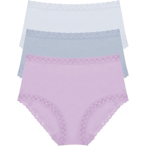 Natori Women’s Bliss Full Brief 3-Pack(Frosted Sky/Blue Mist/Violet Tulip)