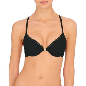 Natori Women’s Feathers Front Close T-Back(Black)