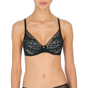 Natori Women’s Flora Contour Underwire(Black/Light Mocha)