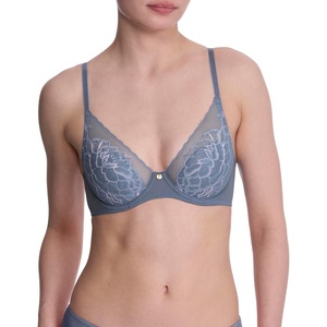 Natori Women’s Flora Contour Underwire(Country Blue/Soft Mulberry)