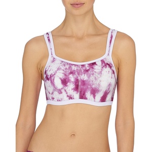 Natori Women’s Natori Yogi Contour Convertible Sports Bra(Bright Berry Tie Dye Print)