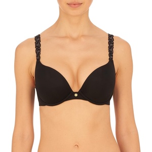 Natori Womens Pure Luxe Push-up Underwire 727321(Black)