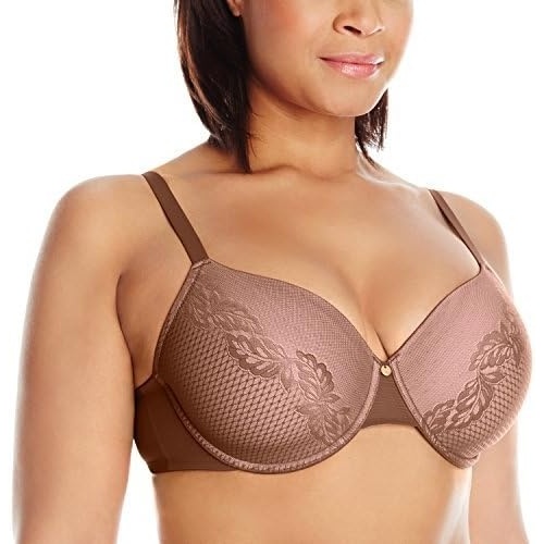 image:imageNatori Support Womens Plus Size Smooth Scroll Full Figure Contour Underwire BraTruffleBlushing Pink