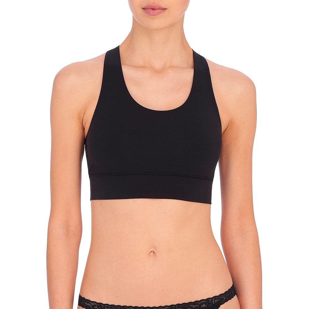 image:imageNatori Women Bliss Femme Racerback Lace BraletteBlack