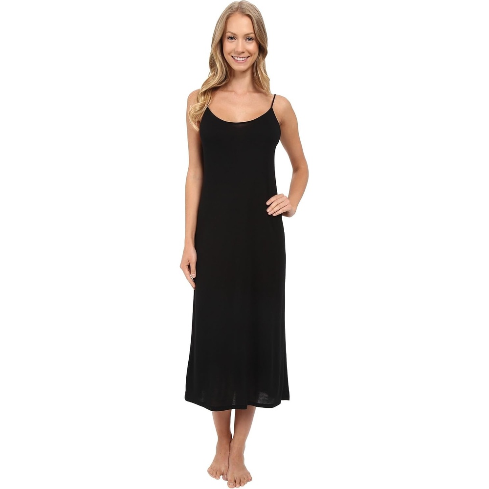 image:imageNatori Womens ShangriLa Solid Knit Gown Nightgown nightshirtBlack
