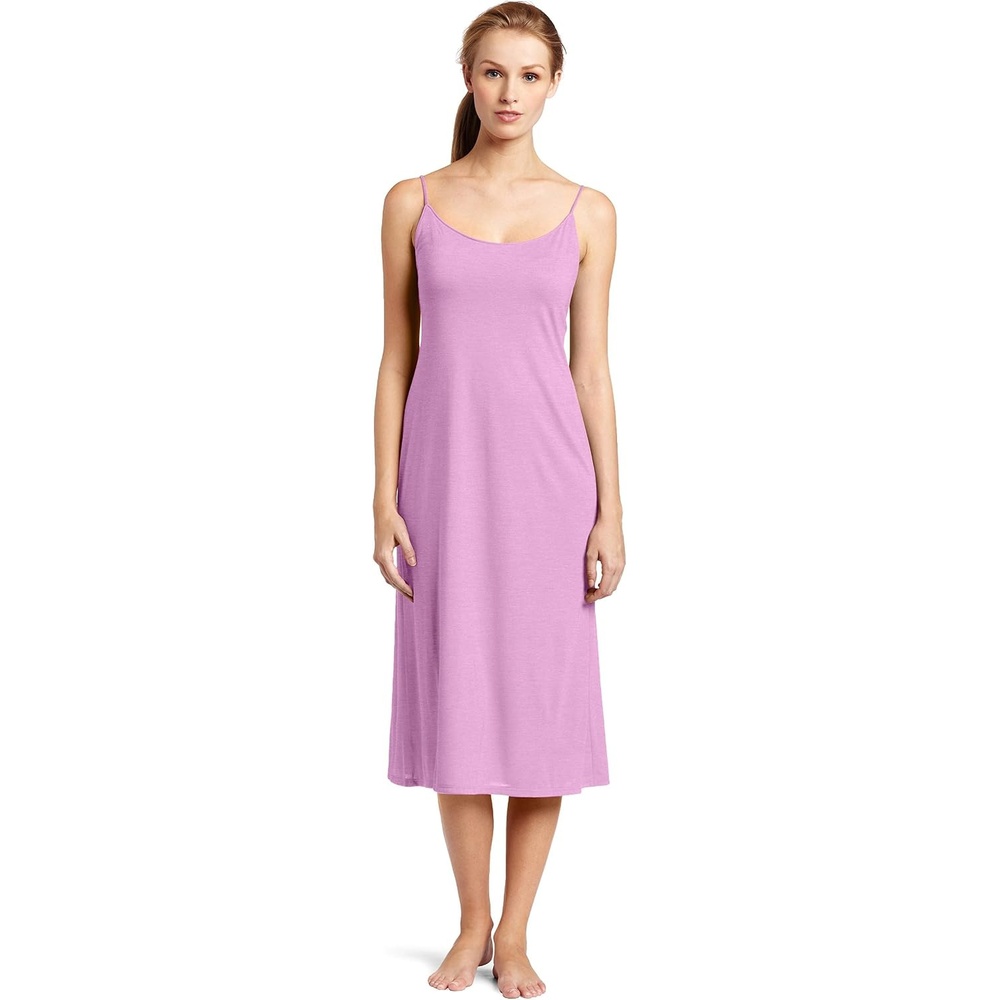 image:imageNatori Womens ShangriLa Solid Knit Gown Nightgown nightshirtHeather Pansy