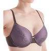 Natori Support Women’s Plus Size Smooth Scroll Full Figure Contour Underwire Bra(Graphite/Soft Lilac)