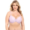 Natori Support Women’s Plus Size Smooth Scroll Full Figure Contour Underwire Bra(Viola/Dusty Rose)
