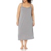 Natori Women’s Shangri-La Solid Knit Gown Nightgown nightshirt(Heather Grey)